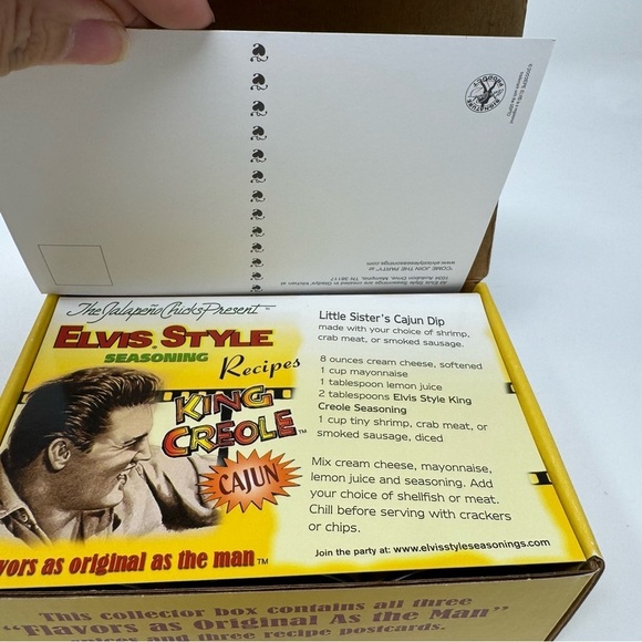 Rare! Collector Box Of 3 Elvis Style BBQ Seasoning New in Box - Picture 7 of 11